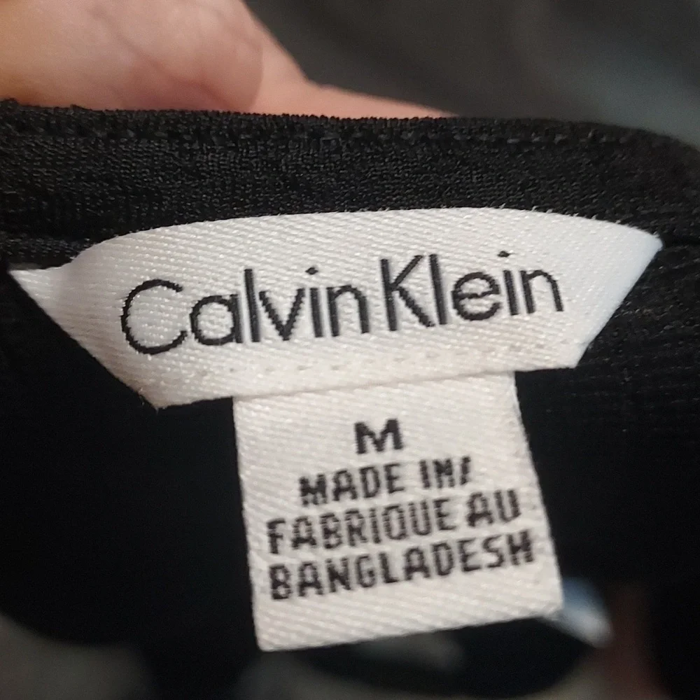 CALVIN klein womens blouse black size M in excellent condition - Picture 9 of 13